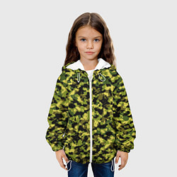 Куртка с капюшоном детская Камуфляжный стиль, цвет: 3D-белый — фото 2