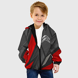 Куртка с капюшоном детская Citroen sports racing, цвет: 3D-черный — фото 2