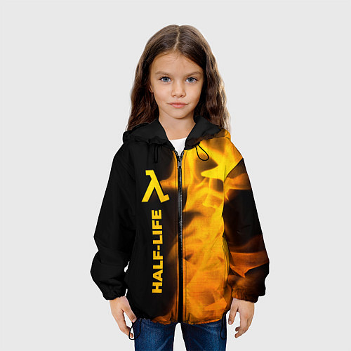 Детская куртка Half-Life - gold gradient: по-вертикали / 3D-Черный – фото 3
