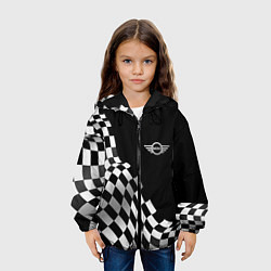 Куртка с капюшоном детская Mini racing flag, цвет: 3D-черный — фото 2