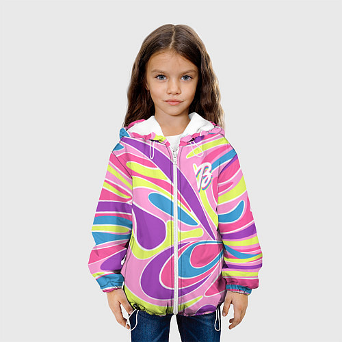 Детская куртка Barbie Totally Hair - ретро костюм / 3D-Белый – фото 3