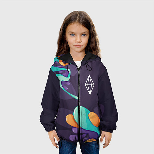 Детская куртка The Sims graffity splash / 3D-Черный – фото 3