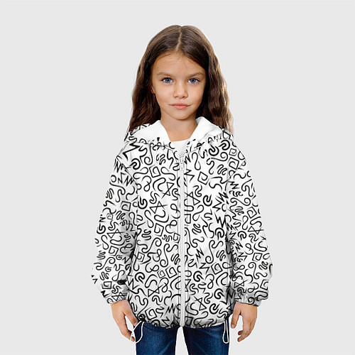 Детская куртка Текстурка / 3D-Белый – фото 3