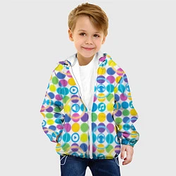 Куртка с капюшоном детская В ритме своего бита, цвет: 3D-белый — фото 2