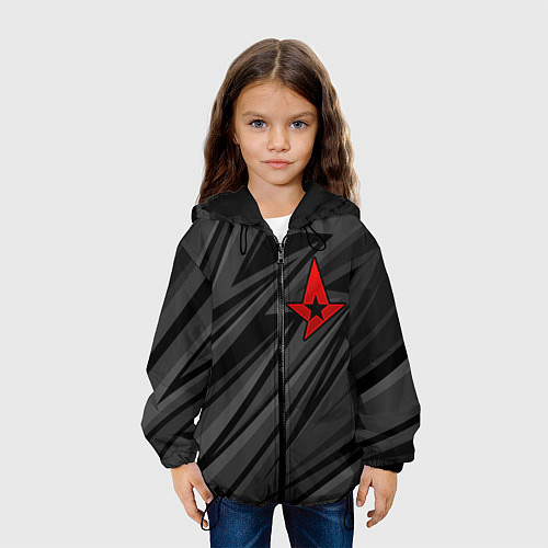 Детская куртка Astralis - монохромный / 3D-Черный – фото 3