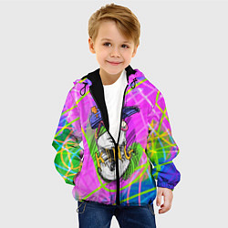 Куртка с капюшоном детская Давид хэйт, цвет: 3D-черный — фото 2