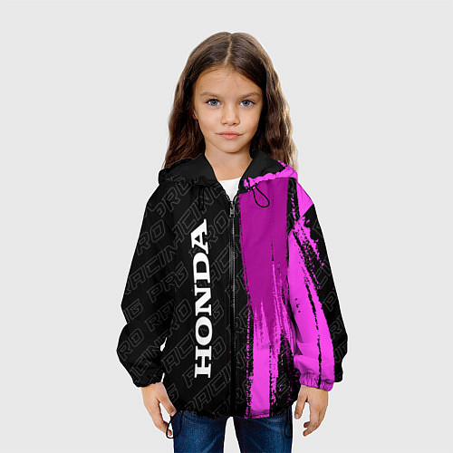 Детская куртка Honda pro racing: по-вертикали / 3D-Черный – фото 3