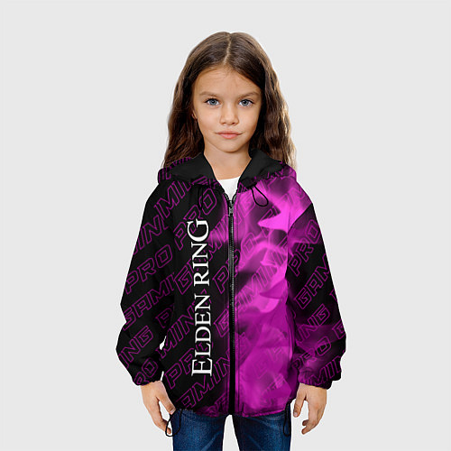 Детская куртка Elden Ring pro gaming: по-вертикали / 3D-Черный – фото 3