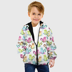 Куртка с капюшоном детская Милые зверьки, цвет: 3D-черный — фото 2
