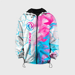 Куртка с капюшоном детская Dongfeng neon gradient style: по-вертикали, цвет: 3D-черный