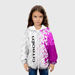 Куртка с капюшоном детская Citroen pro racing: по-вертикали, цвет: 3D-белый — фото 2