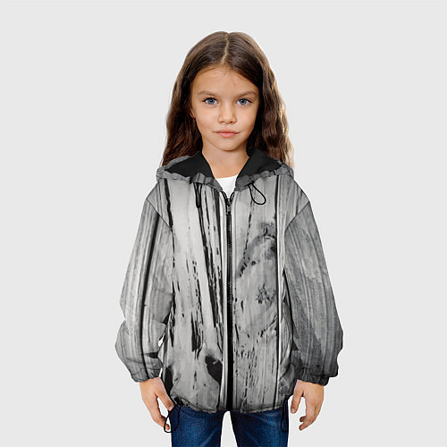 Детская куртка Grey wood / 3D-Черный – фото 3