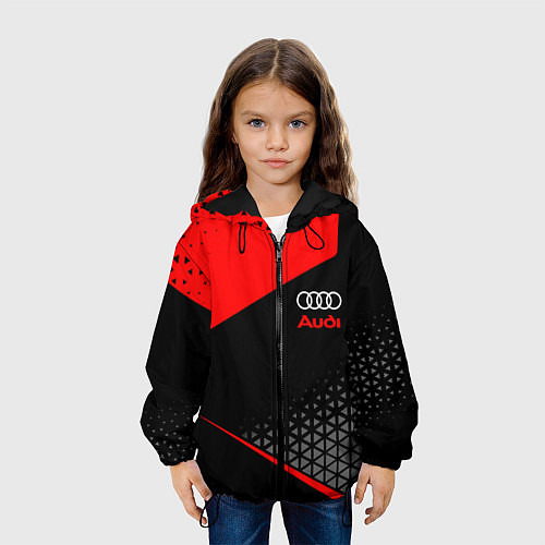 Детская куртка Ауди - sportwear / 3D-Черный – фото 3