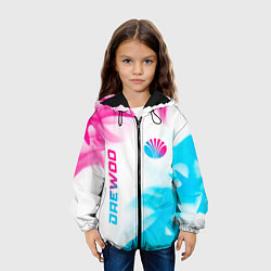 Куртка с капюшоном детская Daewoo neon gradient style: надпись, символ, цвет: 3D-черный — фото 2