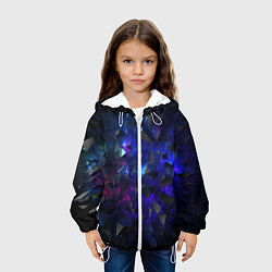 Куртка с капюшоном детская Обломки камней, цвет: 3D-белый — фото 2