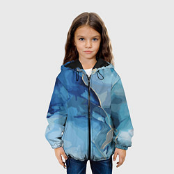Куртка с капюшоном детская Глубокая синева, цвет: 3D-черный — фото 2