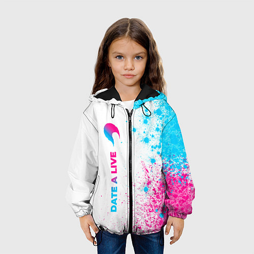 Детская куртка Date A Live neon gradient style: по-вертикали / 3D-Черный – фото 3