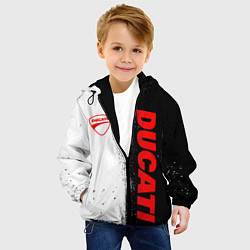 Куртка с капюшоном детская Ducati - двоичный, цвет: 3D-черный — фото 2