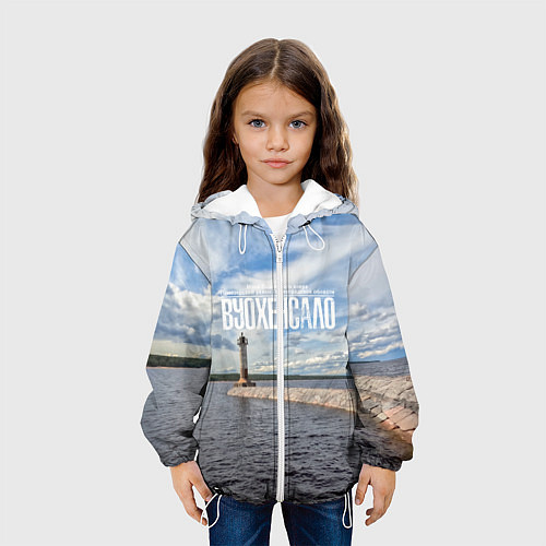 Детская куртка Маяк на Ладоге / 3D-Белый – фото 3