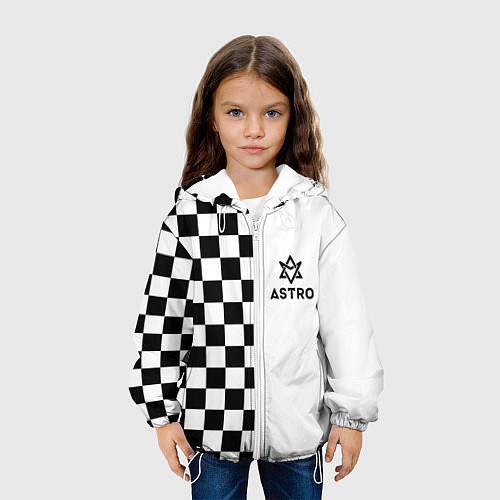 Детская куртка Астро шахматка / 3D-Белый – фото 3
