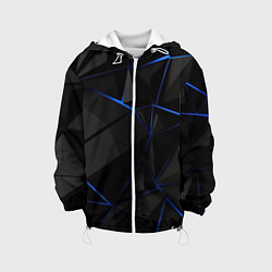 Куртка с капюшоном детская Black blue style, цвет: 3D-белый
