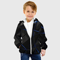 Куртка с капюшоном детская Black blue style, цвет: 3D-белый — фото 2