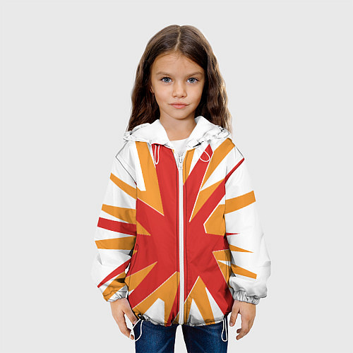 Детская куртка Символ Корфу - Греция / 3D-Белый – фото 3