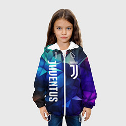Куртка с капюшоном детская Juventus logo blue, цвет: 3D-белый — фото 2