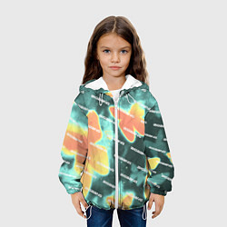 Куртка с капюшоном детская Big Bang Бабочки, цвет: 3D-белый — фото 2