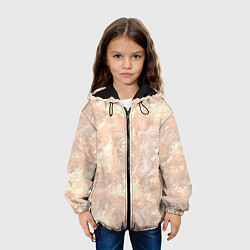 Куртка с капюшоном детская Бежевый вихрь, цвет: 3D-черный — фото 2