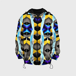 Куртка с капюшоном детская Vanguard geometric pattern - neural network, цвет: 3D-черный