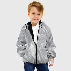 Куртка с капюшоном детская White Silk, цвет: 3D-черный — фото 2