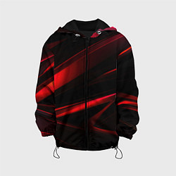 Куртка с капюшоном детская Black and red, цвет: 3D-черный