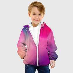 Куртка с капюшоном детская Футболка розовая палитра, цвет: 3D-белый — фото 2