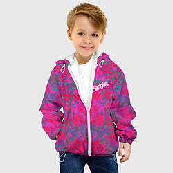 Куртка с капюшоном детская Barbie - fashion pattern, цвет: 3D-белый — фото 2