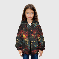 Куртка с капюшоном детская Нечистый дух, цвет: 3D-черный — фото 2