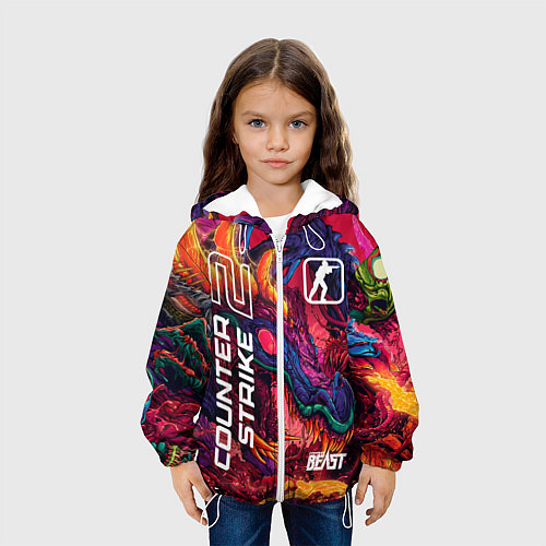 Детская куртка CS 2 hyper beast / 3D-Белый – фото 3