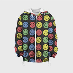 Куртка с капюшоном детская Smiley, цвет: 3D-белый