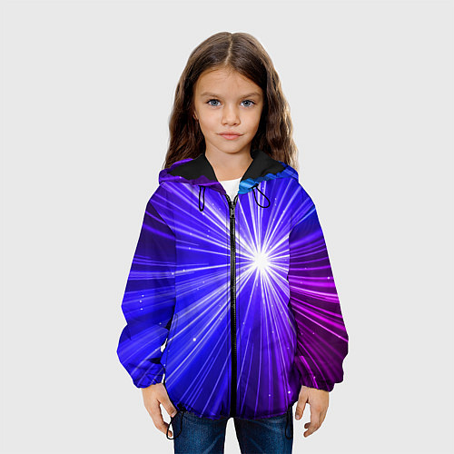 Детская куртка Космическое свечение / 3D-Черный – фото 3