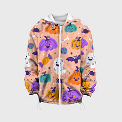 Детская куртка Halloween - pumpkins and ghosts