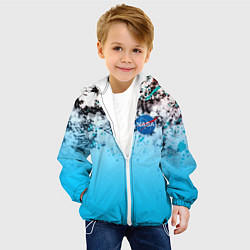 Куртка с капюшоном детская Nasa space, цвет: 3D-белый — фото 2