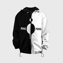 Детская куртка Ping-Pong черно-белое