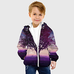 Куртка с капюшоном детская Love Money Rock-n-Roll сакура, цвет: 3D-белый — фото 2
