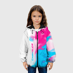 Куртка с капюшоном детская Chrysler neon gradient style: по-вертикали, цвет: 3D-черный — фото 2