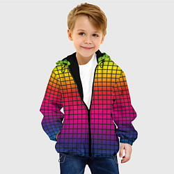 Куртка с капюшоном детская Палитра rgb, цвет: 3D-черный — фото 2
