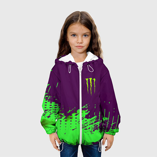 Детская куртка Monster energy taurin / 3D-Белый – фото 3