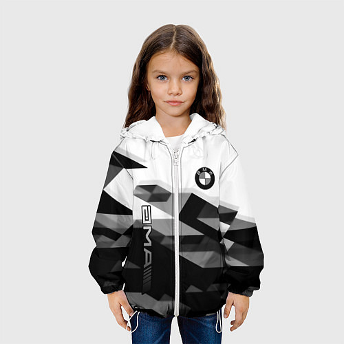 Детская куртка Bmw sport geometry / 3D-Белый – фото 3