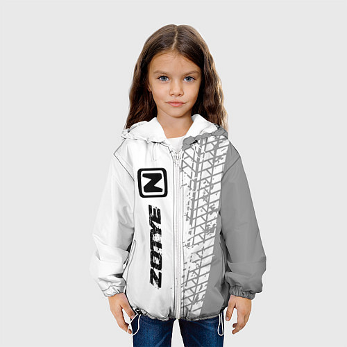 Детская куртка Zotye speed на светлом фоне со следами шин: по-вер / 3D-Белый – фото 3