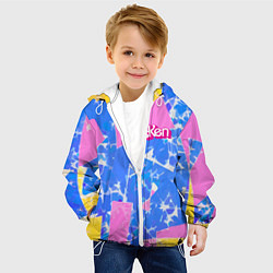 Куртка с капюшоном детская Кен - друг Барби, цвет: 3D-белый — фото 2