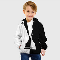Куртка с капюшоном детская Ферзь, цвет: 3D-черный — фото 2